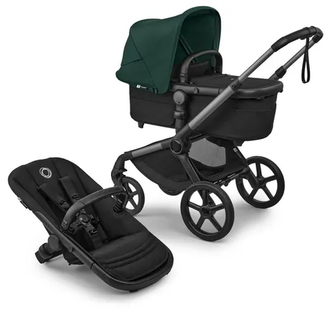 BUGABOO FOX 5 RENEW wózek dziecięcy 2w1 | Graphite / Fern Green