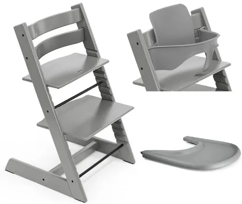 STOKKE TRIPP TRAPP zestaw 3w1 | Storm Grey