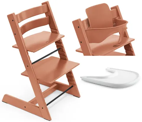 STOKKE TRIPP TRAPP zestaw 3w1 | Terakota