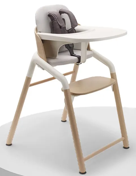BUGABOO GIRAFFE 3w1 wielofunkcyjne krzesełko do karmienia | Neutral wood/white