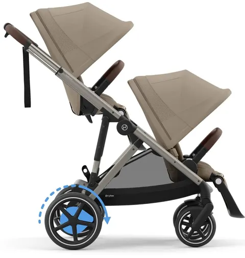 CYBEX e-Gazelle S elektryczny wózek bliźniaczy | Almond Beige
