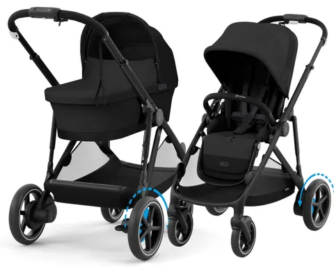 CYBEX e-Gazelle S elektryczny wózek 2w1 | Moon Black