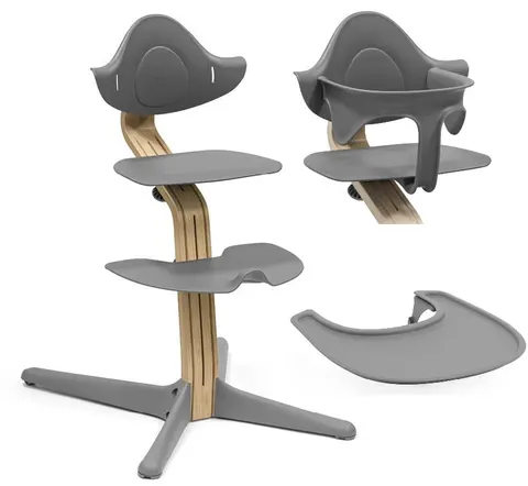 STOKKE NOMI 3w1 krzesełko do karmienia | Oak/Grey
