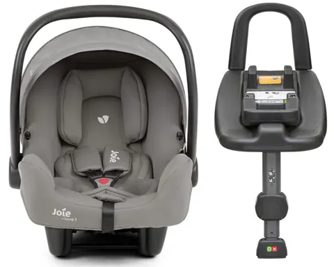 JOIE I-SNUG 2 fotelik dla noworodka 40-75 cm | Pebble | baza ISOFIX i-BASE ADVANCED