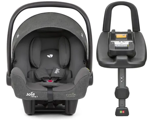 JOIE I-SNUG 2 fotelik dla noworodka 40-75 cm | Shell Grey | baza ISOFIX i-BASE ADVANCED