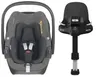 MAXI-COSI PEBBLE 360 fotelik dla noworodka 40-83 cm | Select Grey | baza ISOFIX FamilyFix 360 PRO
