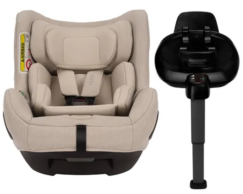 NUNA TODL NEXT fotelik obrotowy 40-105 cm | Biscotti | baza ISOFIX BASE NEXT