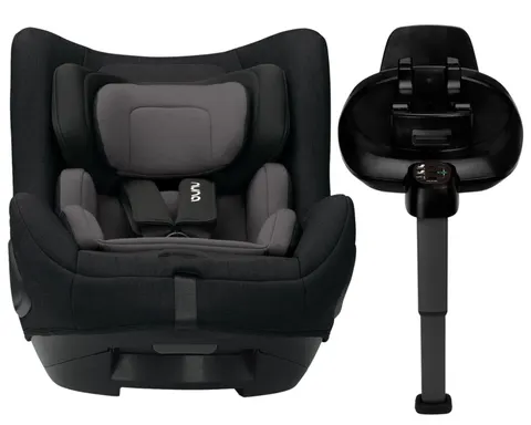 NUNA TODL NEXT fotelik obrotowy 40-105 cm | Caviar | baza ISOFIX BASE NEXT