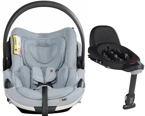 BeSafe GO BEYOND fotelik dla noworodka 40-87 cm + baza ISOFIX | Peak Mesh