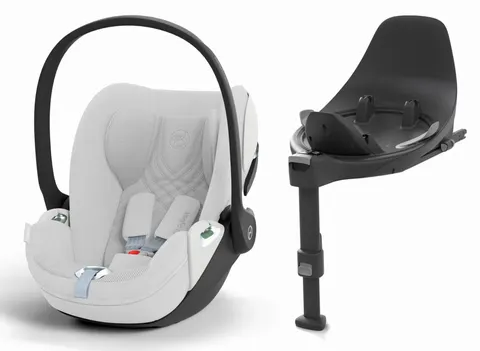 CYBEX CLOUD T i-Size fotelik dla niemowlaka 45-87 | baza ISOFIX Base T | Platinum White Plus