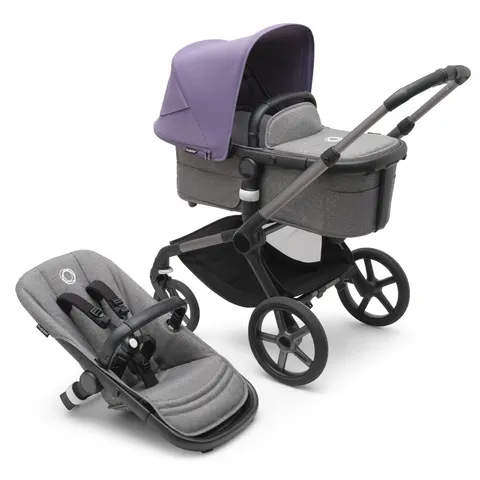 BUGABOO FOX 5 wózek dziecięcy 2w1 | Graphite / Grey Melange / Astro Purple