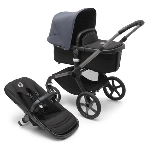BUGABOO FOX 5 wózek dziecięcy 2w1 | Graphite / Black / Stormy Blue