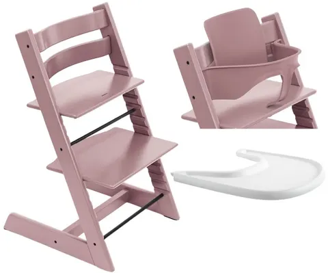 STOKKE TRIPP TRAPP zestaw 3w1 | Heather Mauve