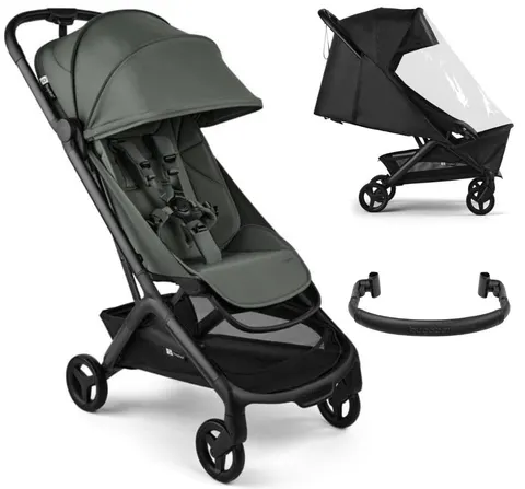 Bugaboo Butterfly 2 wózek spacerowy | Forest Green + pałąk i folia