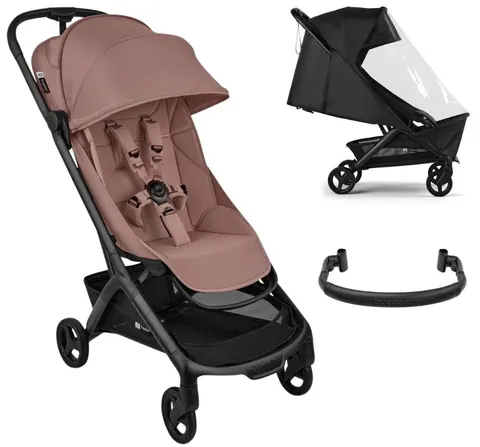 Bugaboo Butterfly 2 wózek spacerowy | Dusty Pink + pałąk i folia