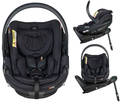 BESAFE GO BEYOND² fotelik niemowlęcy | Black | zestaw z bazą ISOFIX