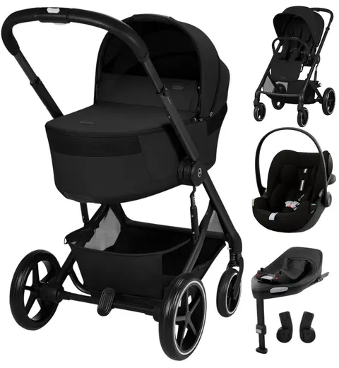CYBEX BALIOS S LUX wózek 3w1 z fotelikiem Cloud G3 | Moon Black