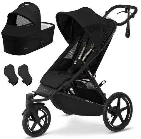 CYBEX Avi Spin wózek biegowy 2w1 | terenowy | Moon Black | OUTLET