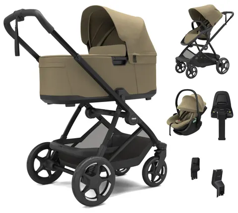THULE CHARM zestaw 3w1 z fotelikiem Maple | Faded Khaki