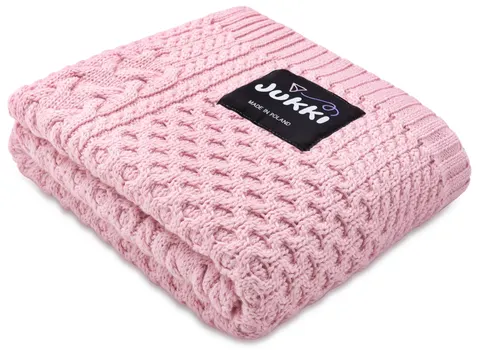 Kocyk dziany MERINO 85 x 100 cm - Pink Cupcake
