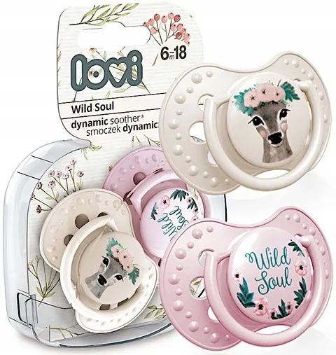 Lovi smoczek dynamiczny uspokajający 6-18m 2szt
