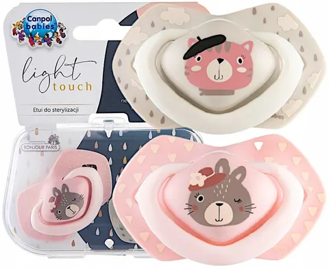Canpol bonjour smoczek symetryczny 6-18m 2 szt.