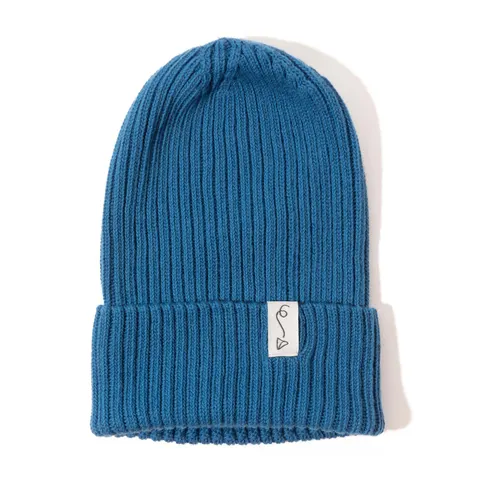 Czapeczka z dzianiny bawełnianej - NAVY BLUE