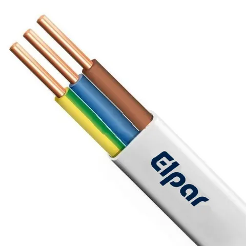 Przewód HDHp-J 3x1,5 MM2 B2ca 450/750V, biały bezhalogenowy, krążek 100m; ELPAR