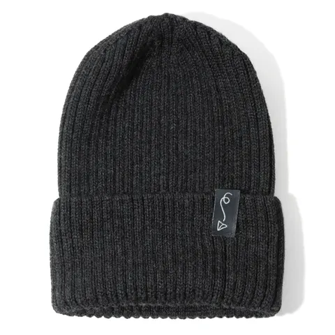 Czapeczka z wełny Merino - GRAPHITE MELANGE