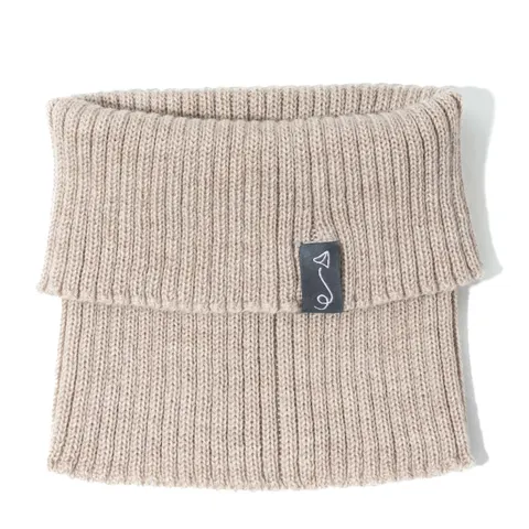 Komin dziecięcy z wełny merino - BEIGE MELANGE