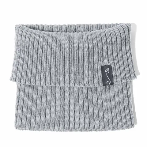 Komin dziecięcy z wełny merino - GREY MELANGE
