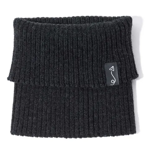 Komin dziecięcy z wełny merino - GRAPHITE MELANGE