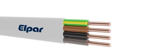 Przewód HDHp-J 4x1,5 MM2 (B2ca) 450/750V biały bezhalogenowy, krążek 100m; ELPAR