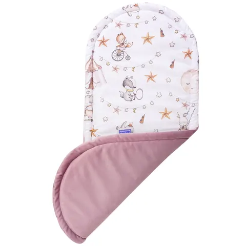 Materac do kokonu XXL - Candy Circus i wrzosowy Soft Velvet