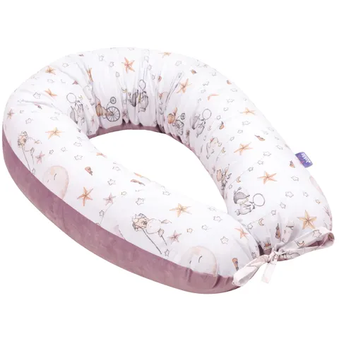 Poduszka ciążowa - Candy Circus i wrzosowy Soft Velvet