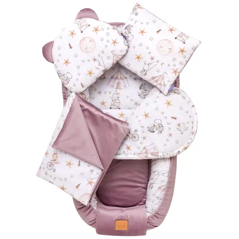 Zestaw 5 elementowy Comfort - Candy Circus i wrzosowy Soft Velvet