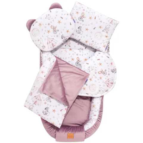 Zestaw 5 elementowy XXL - Candy Circus i wrzosowy Soft Velvet