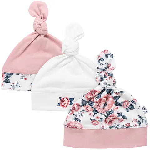 Czapeczka Niemowlęca 3 pack Roses