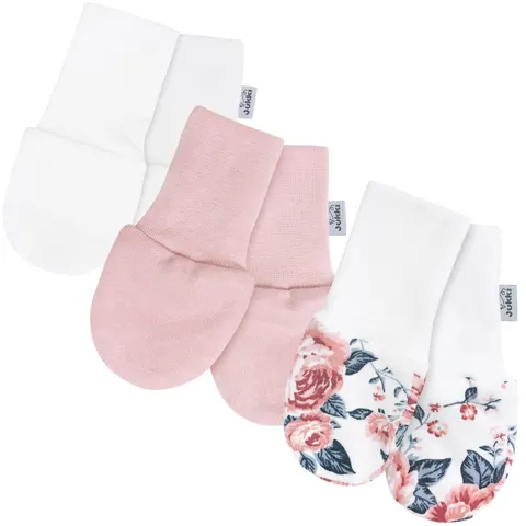 Rękawiczki Niedrapki 3 pack Roses