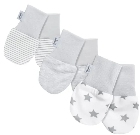 Rękawiczki Niedrapki 3 pack Basic Grey Melange