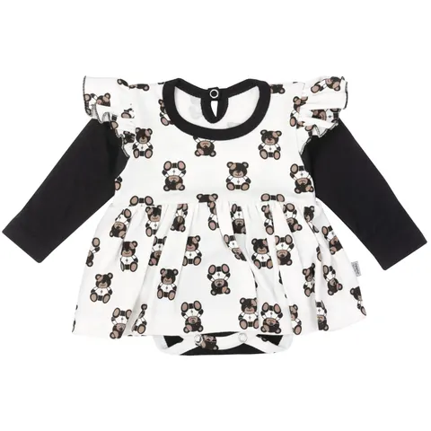 Sukienka z body Black Teddy Bear