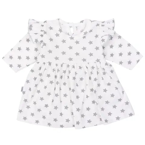 Sukienka z body Basic Grey Melange Grey Stars