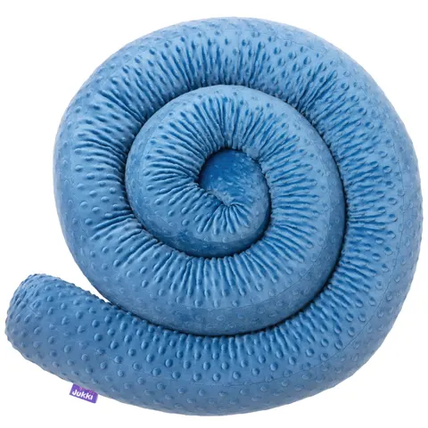 Ochraniacz wałek 300 cm - Jeansowe Minky