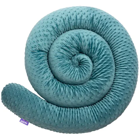 Ochraniacz wałek 300 cm - Szmaragdowe Minky
