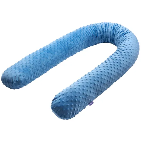 Ochraniacz wałek 180 cm - Jeansowe Minky