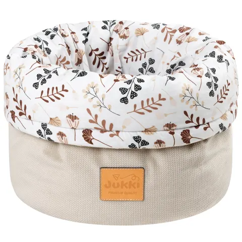 Pojemnik / koszyk na akcesoria dla niemowlaka - Boho Garden i ecru Velvet