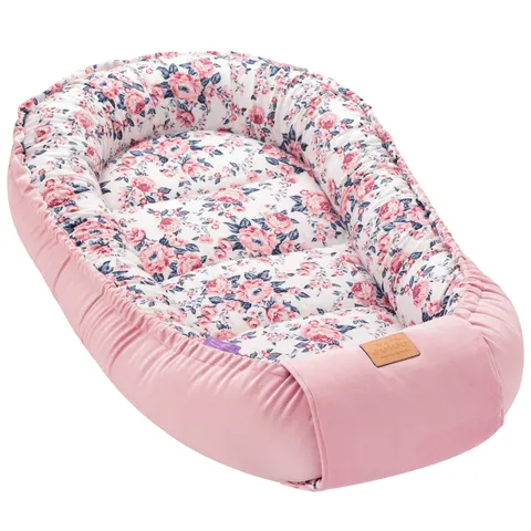 Kokon Comfort - Roses i Smokey Pink Soft Velvet