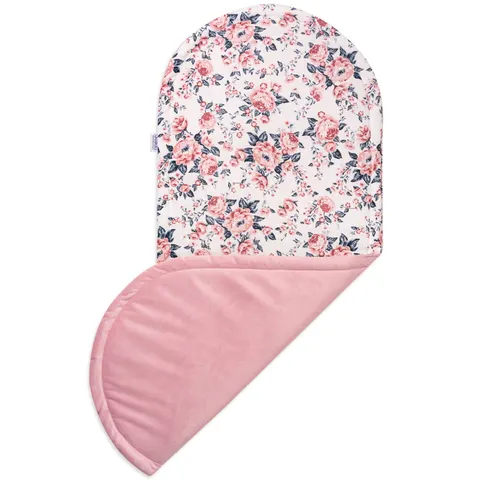 Materac do kokonu Comfort - Roses i Smokey Pink Soft Velvet