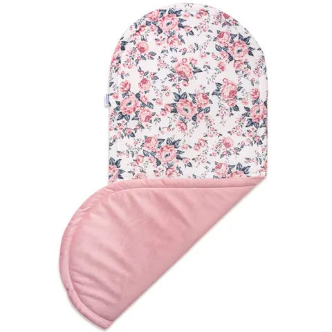 Materac do kokonu XXL - Roses i Smokey Pink Soft Velvet