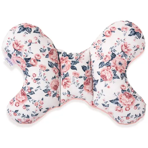 Poduszka motylek - Roses i Smokey Pink Soft Velvet